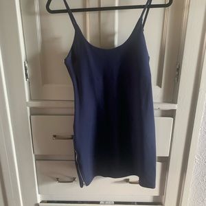 By the way- Blue dress with zipper on the side